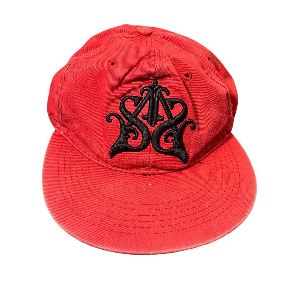 Southpole Baseball Cap Mens OS Red Embroidered Logo Y2K Streetwear Hat